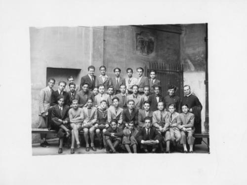 1939-40- IV ginnasiale C- Francesco Berti e Giuliano Benassi (fronte)